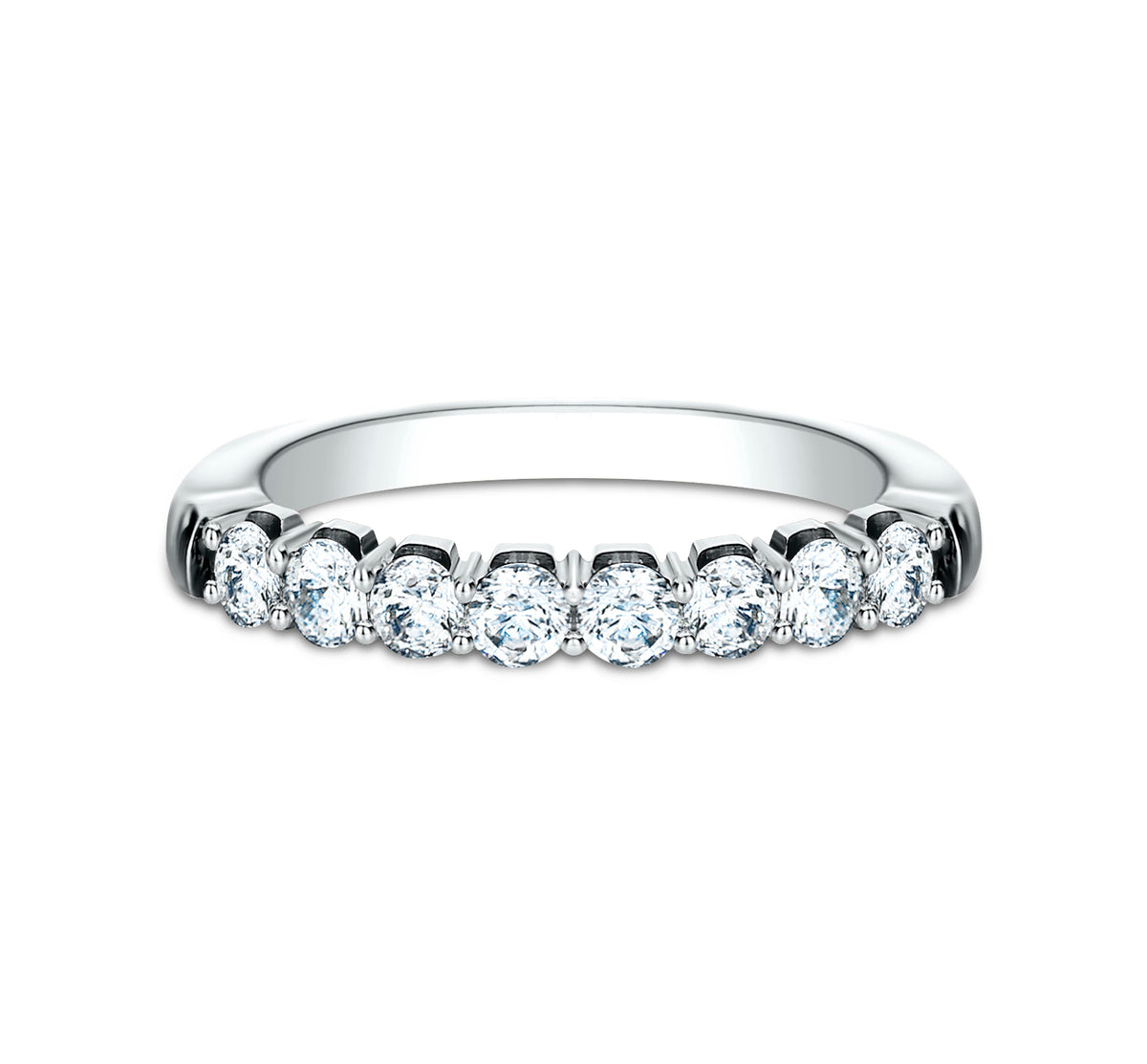 THE APRIL 2.5mm 14K White Benchmark men's wedding band
