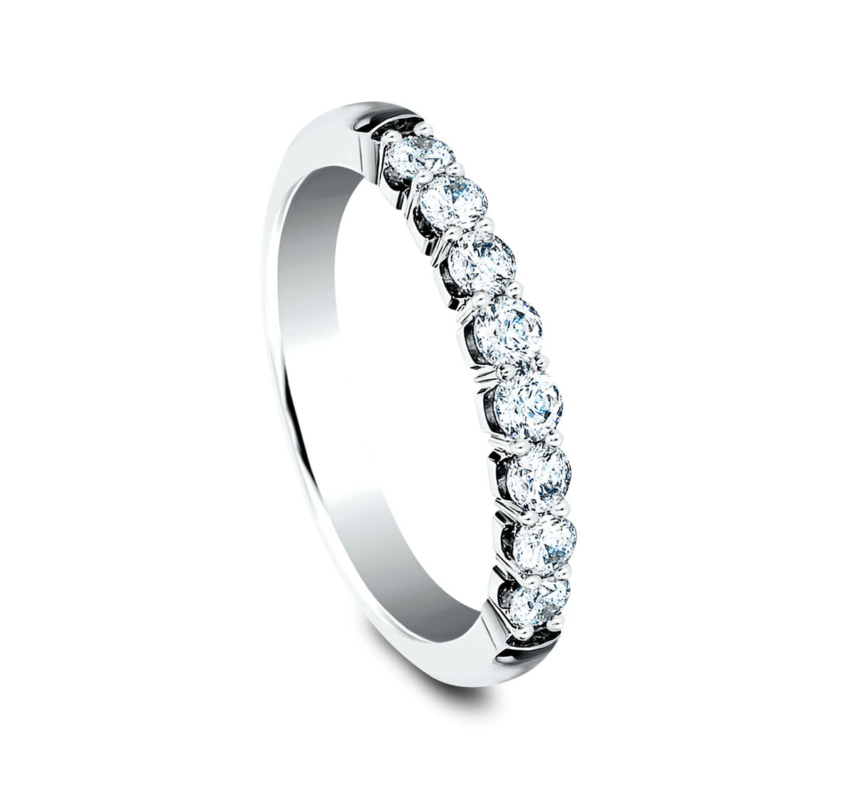 THE BECKY 2.5mm 14K White Benchmark men's wedding band
