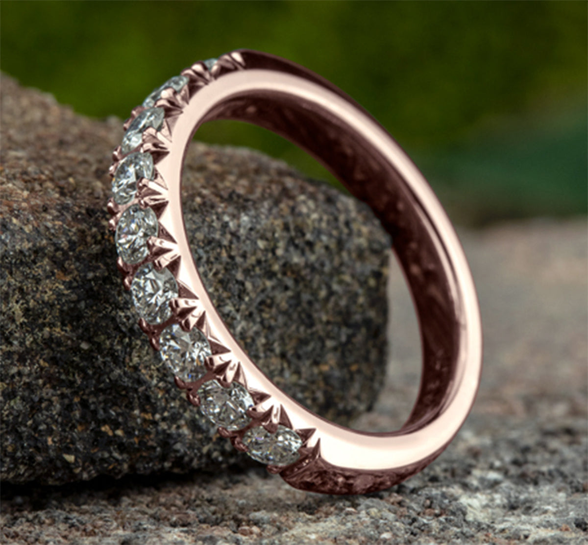THE BLAIRE 3mm 14K Rose Benchmark men's wedding band