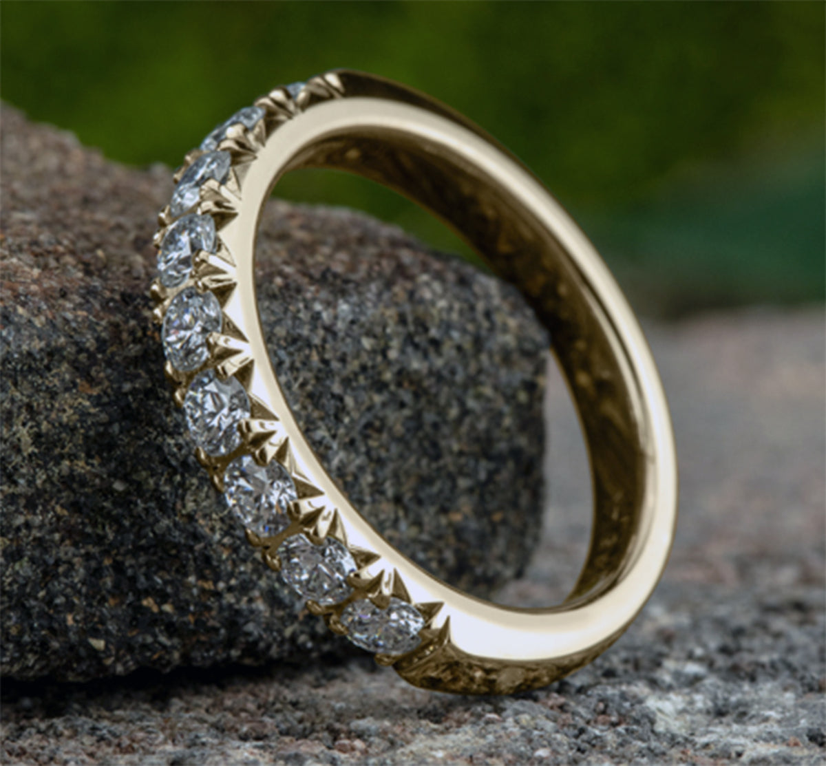 THE BLAIRE 3mm 14K Yellow Benchmark men's wedding band