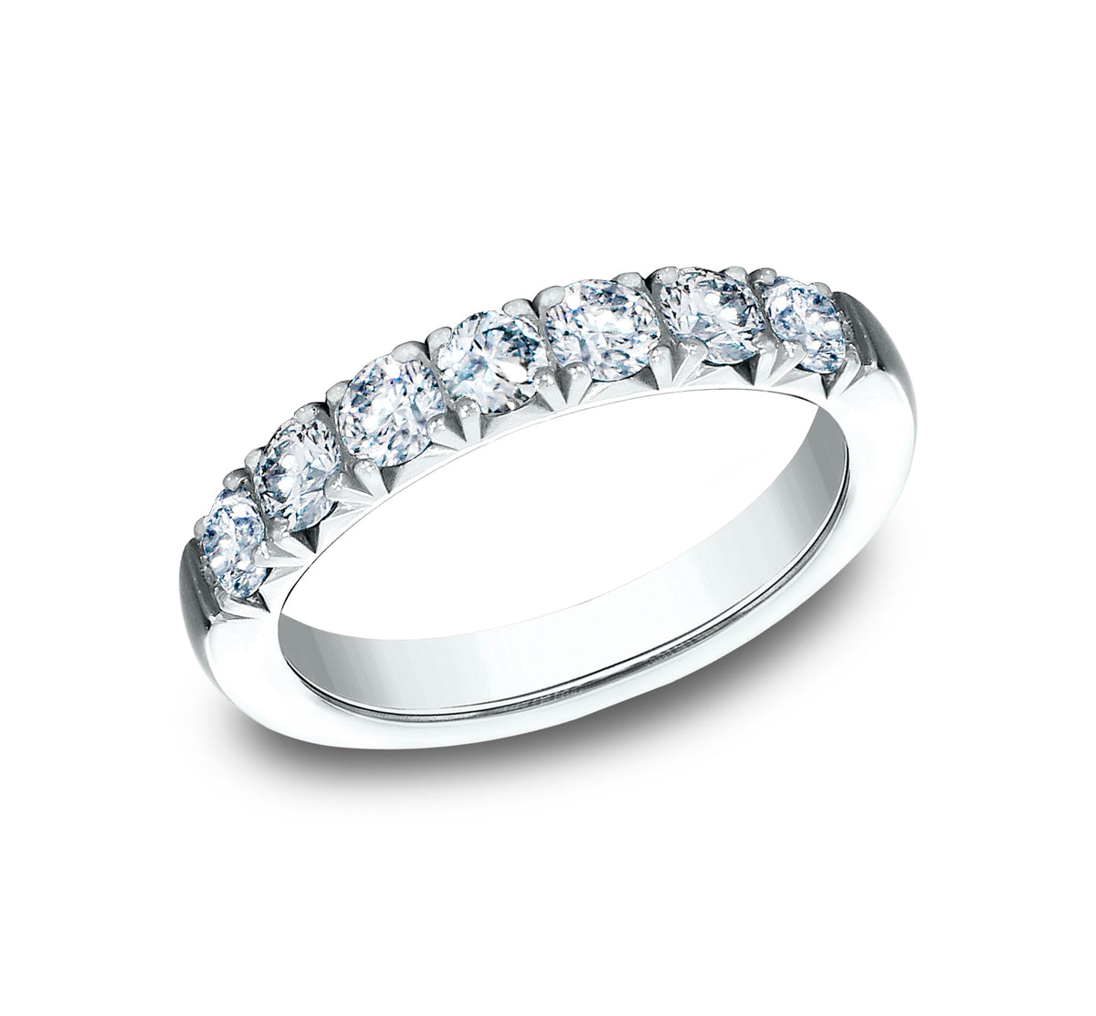THE MINDY 3mm 14K White Benchmark men's wedding band