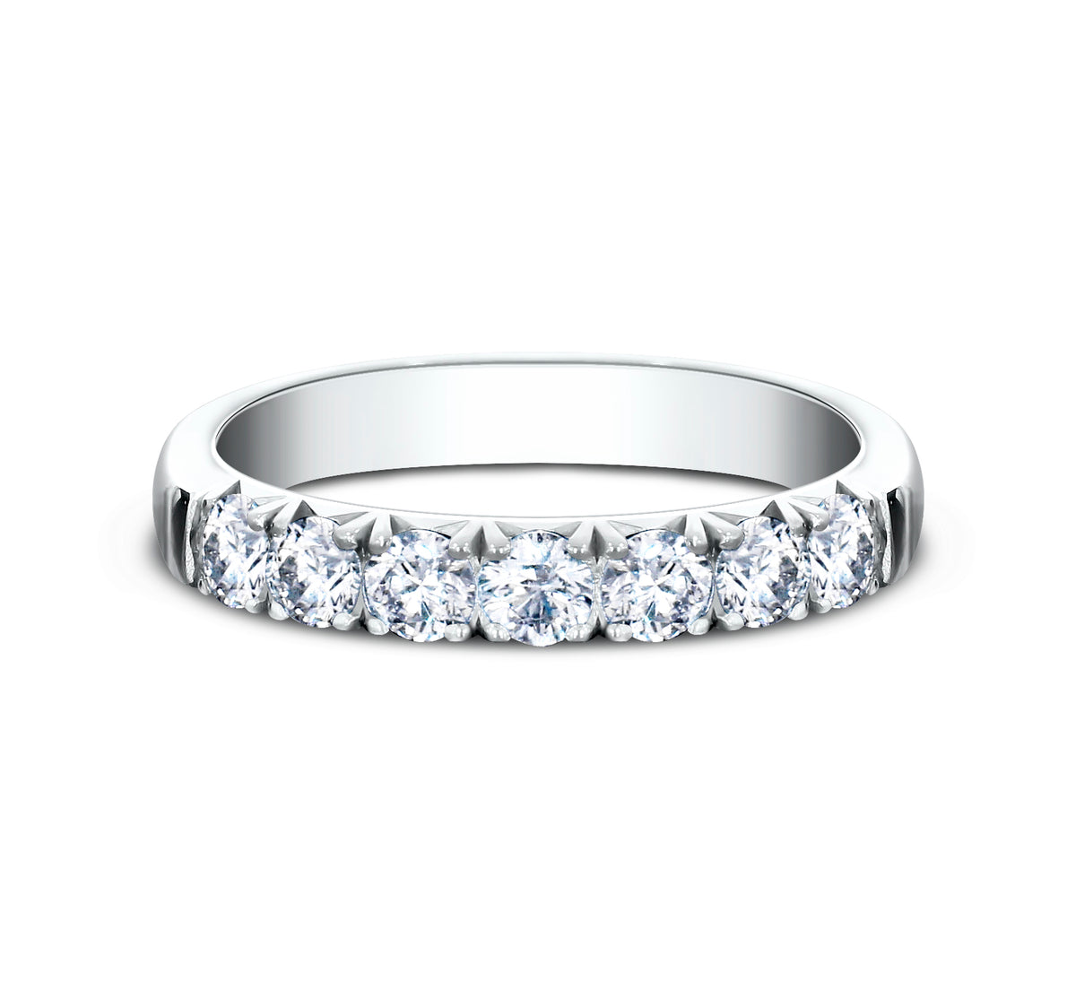THE MINDY 3mm 14K White Benchmark men's wedding band