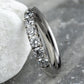 THE MINDY 3mm 14K White Benchmark men's wedding band