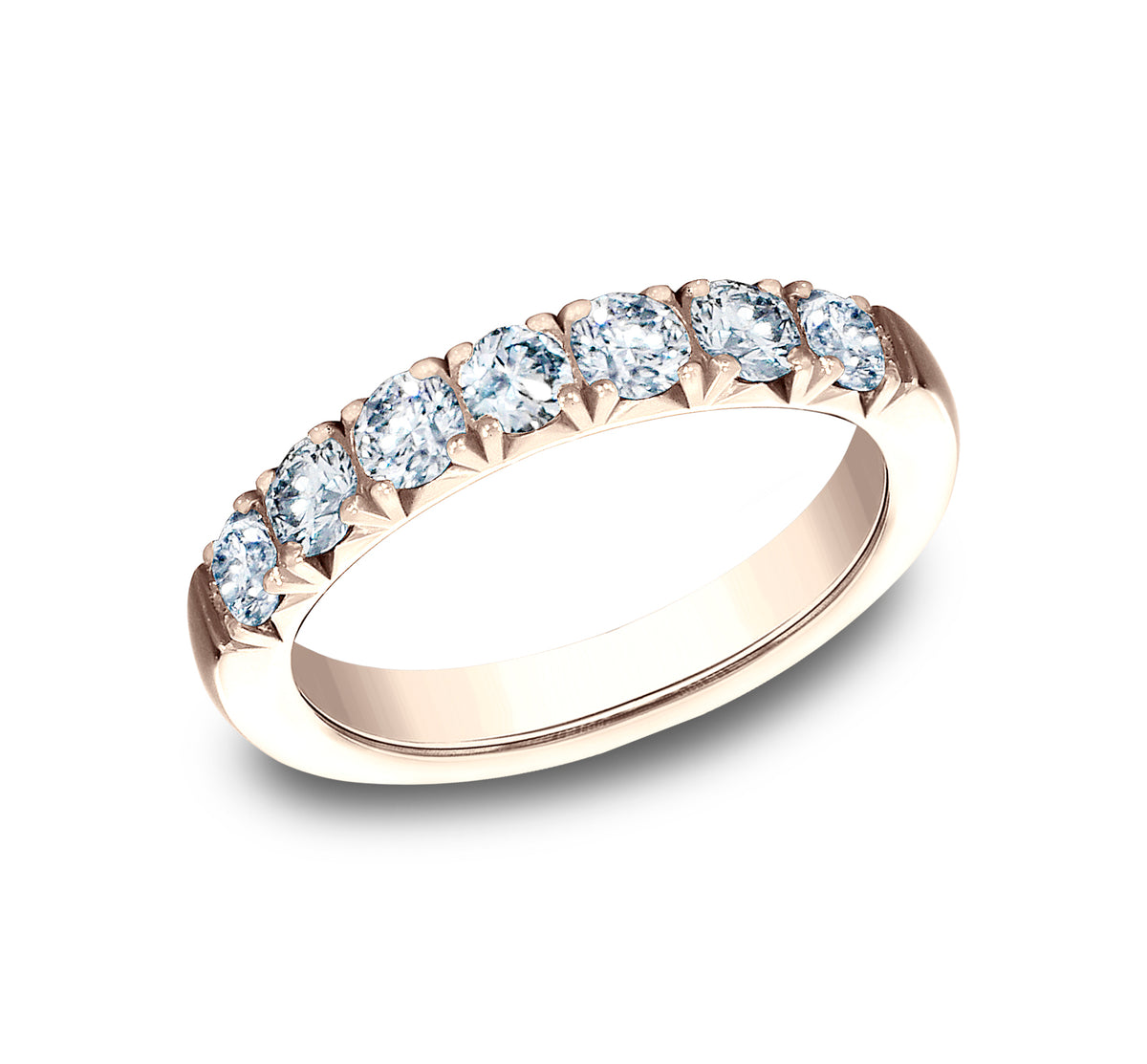 THE SHELLY 3mm 14K Rose Benchmark men's wedding band