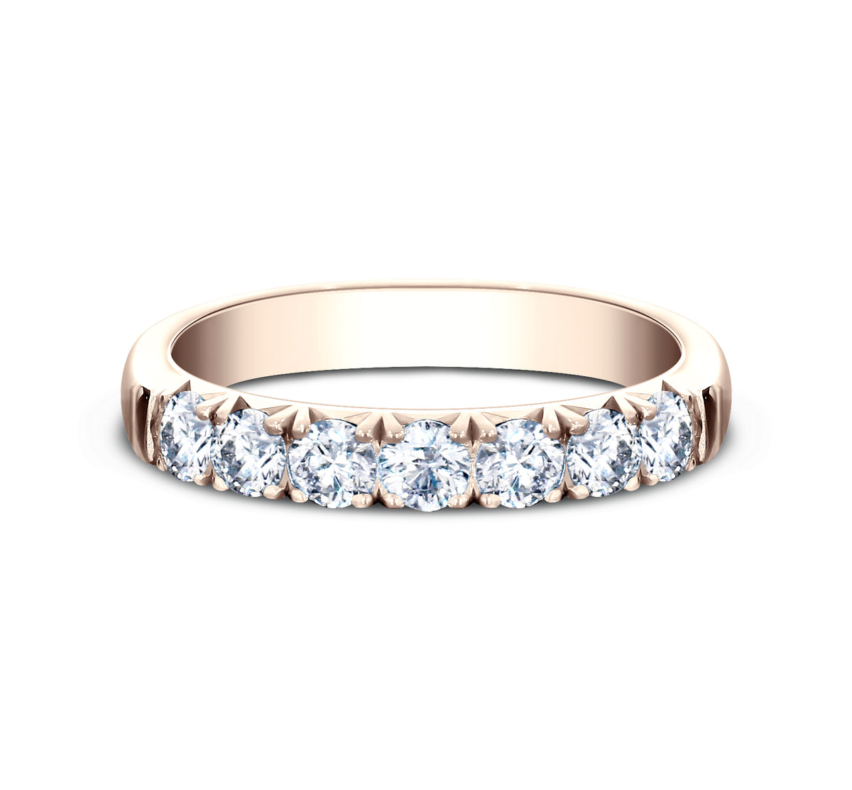 THE SHELLY 3mm 14K Rose Benchmark men's wedding band