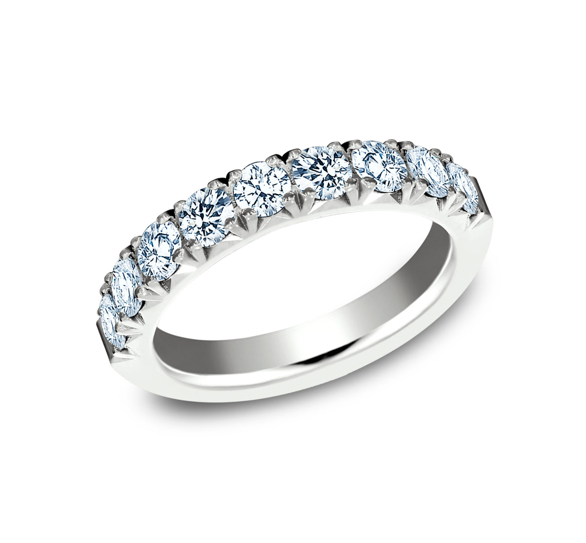THE WILLOW 3mm 14K White Benchmark men's wedding band