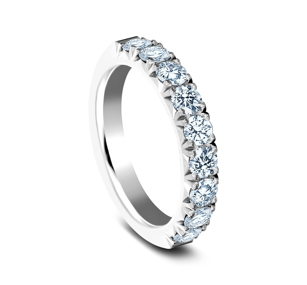 THE KELLY 3mm 14K White Benchmark men's wedding band