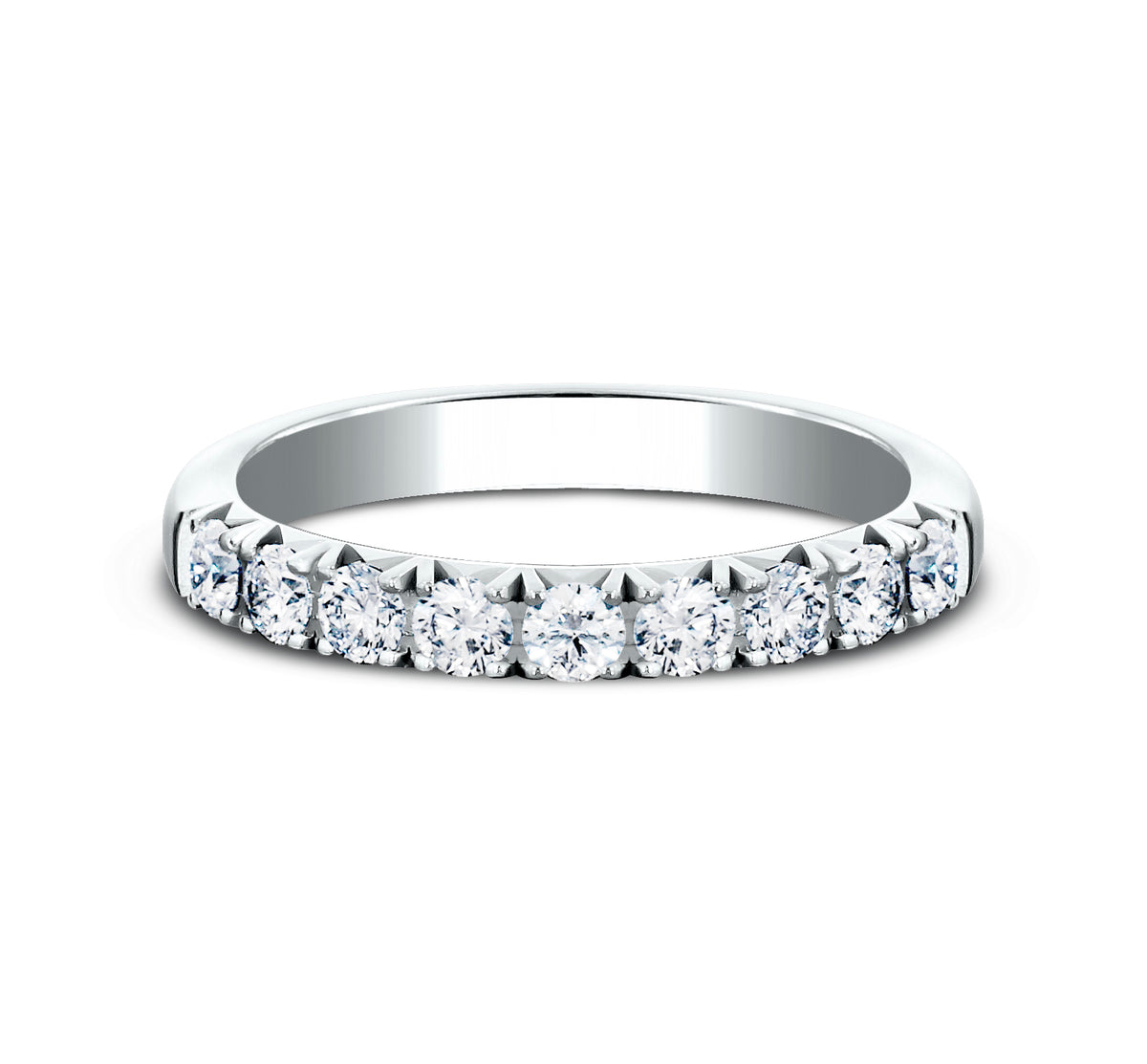 THE KELLY 3mm 14K White Benchmark men's wedding band