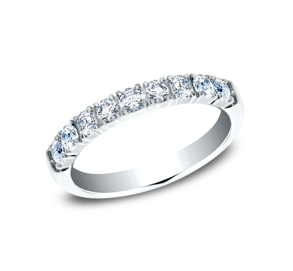 THE RORY 3mm 14K White Benchmark men's wedding band