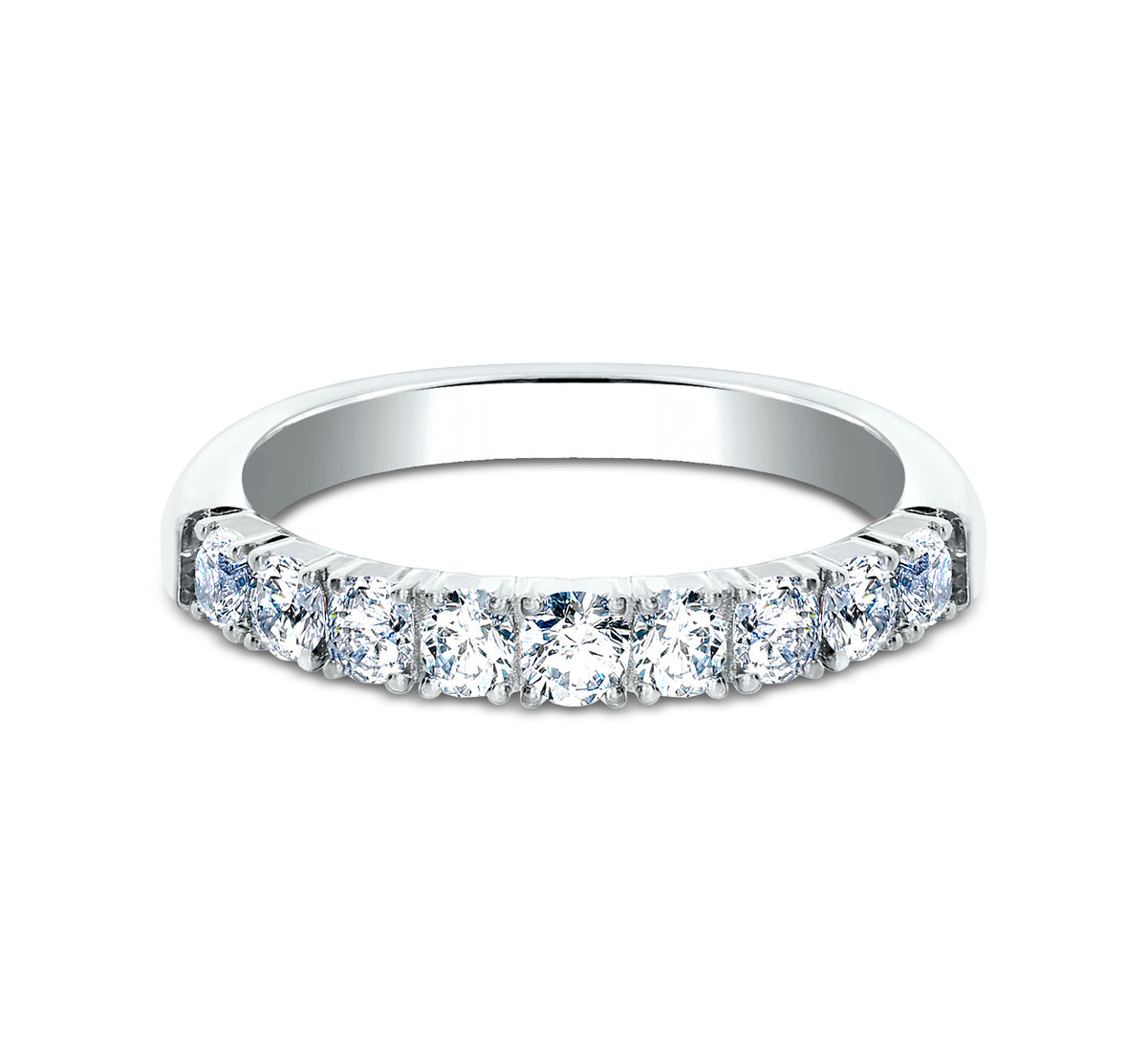 THE RORY 3mm 14K White Benchmark men's wedding band
