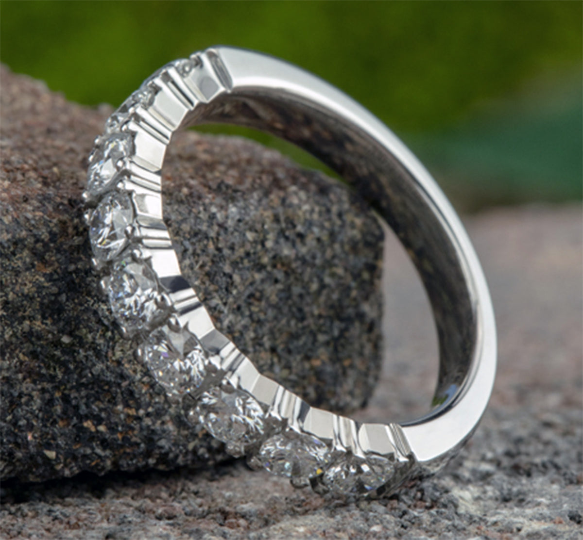 THE SYDNEY 3mm 14K White Benchmark men's wedding band