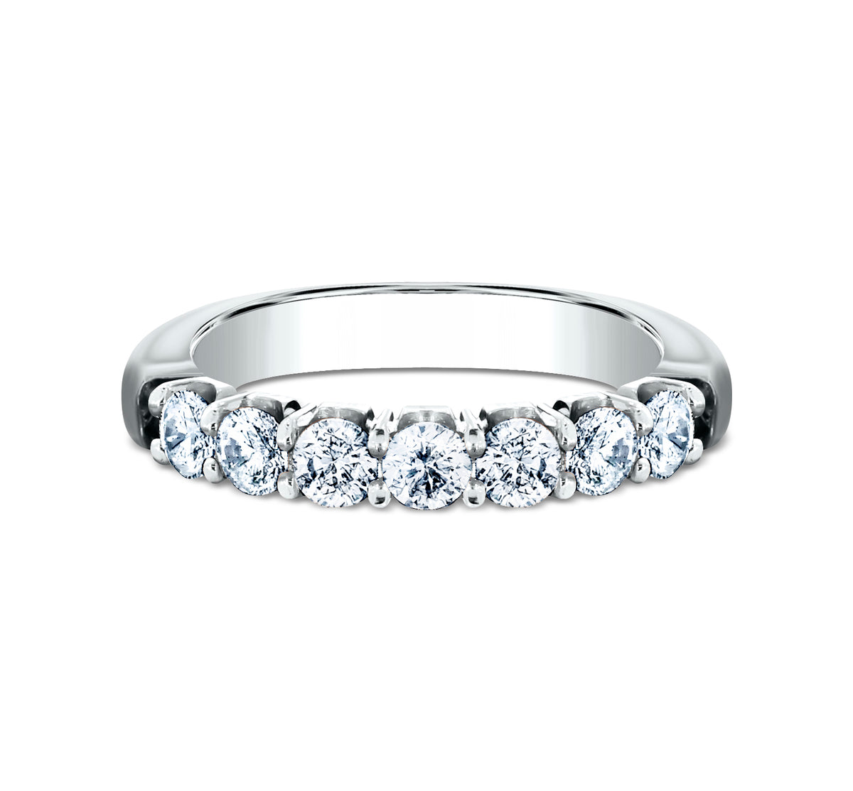 THE SERENA 3mm 14K White Benchmark men's wedding band
