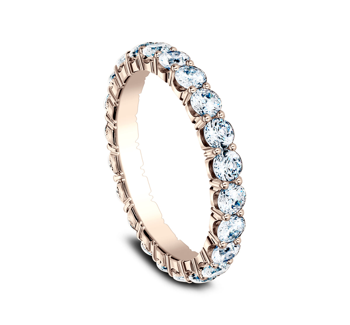THE ATHENA 3mm 14K Rose Benchmark men's wedding band