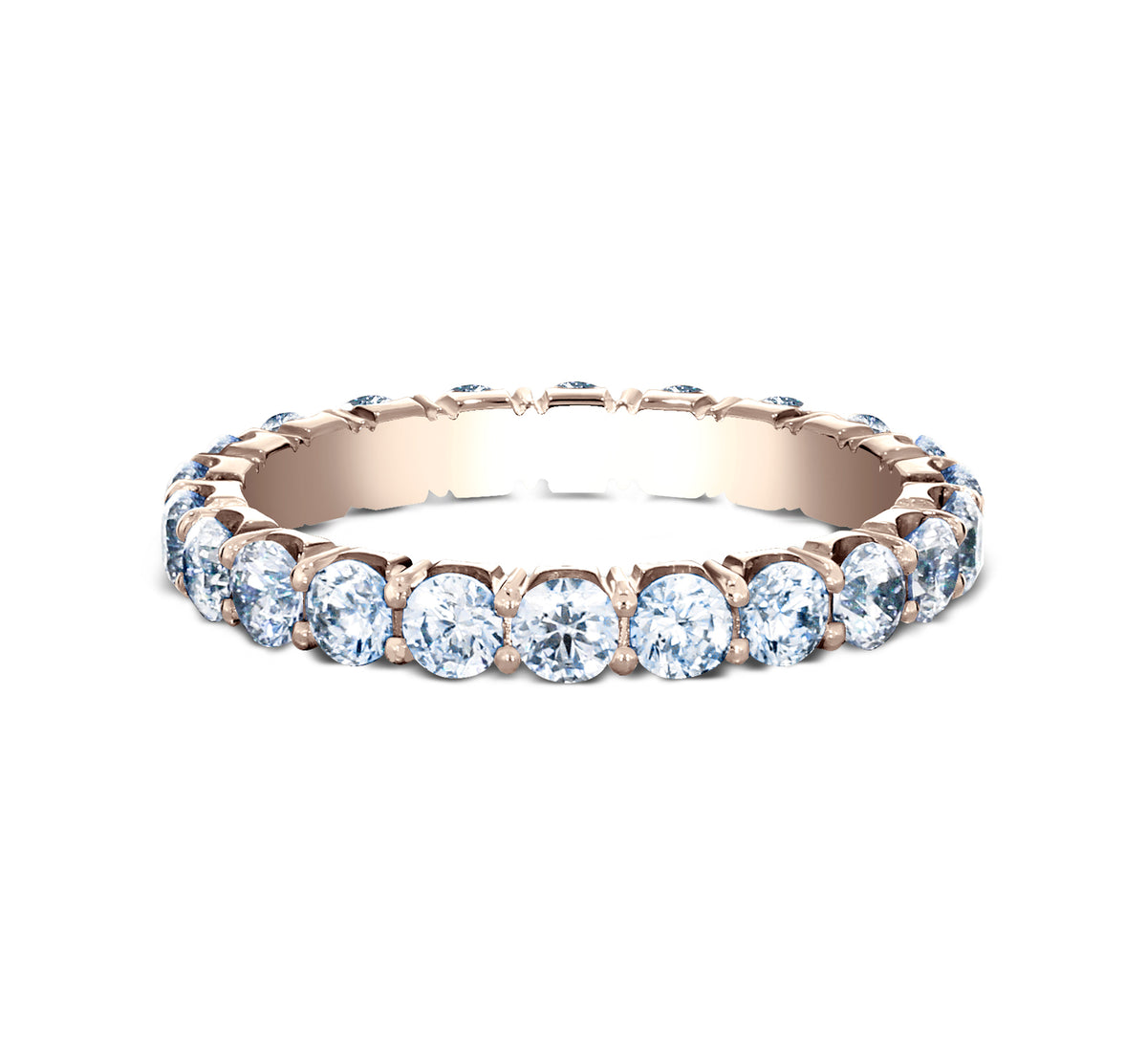 THE ATHENA 3mm 14K Rose Benchmark men's wedding band