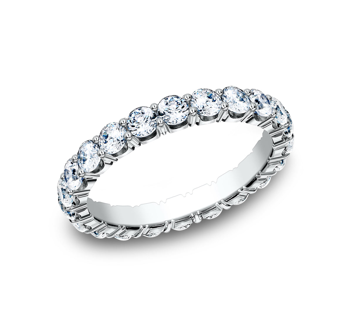 THE ATHENA 3mm 14K White Benchmark men's wedding band