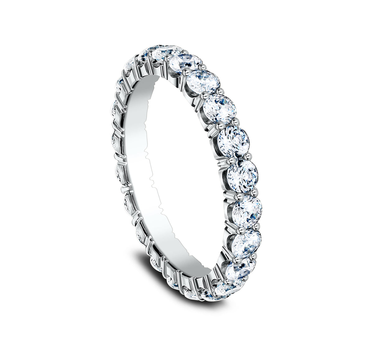 THE ATHENA 3mm 14K White Benchmark men's wedding band