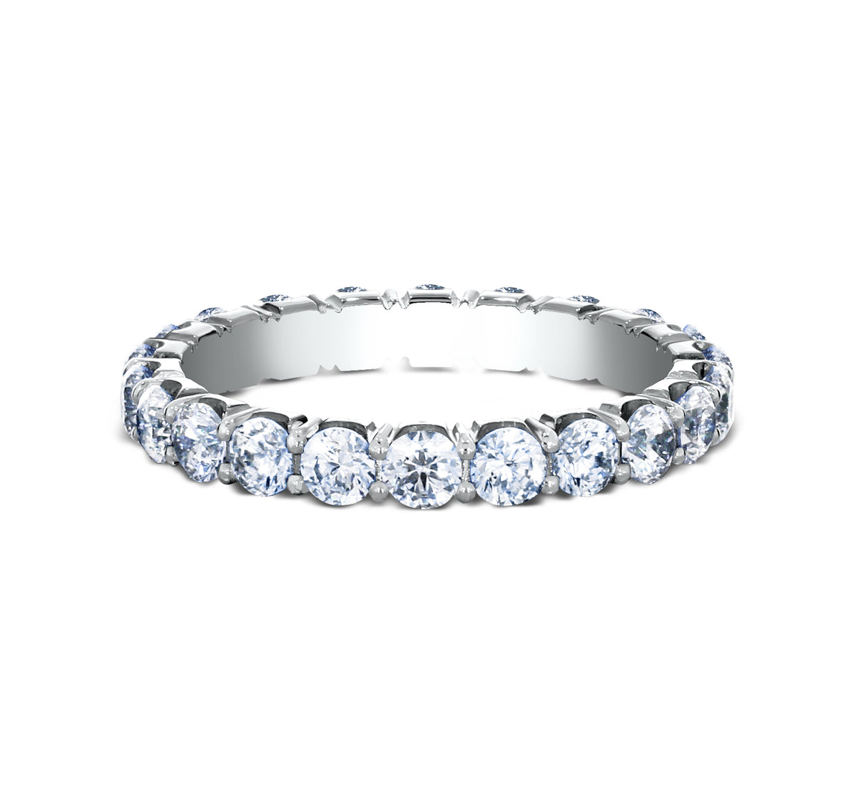 THE ATHENA 3mm 14K White Benchmark men's wedding band