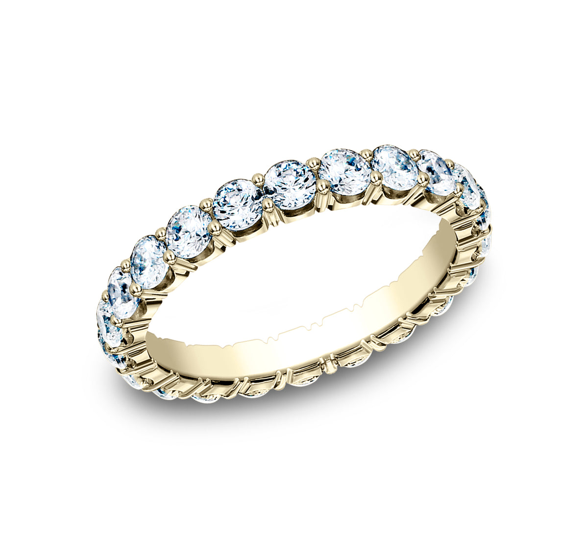 THE ATHENA 3mm 14K Yellow Benchmark men's wedding band