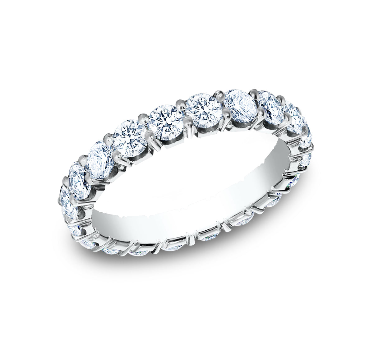 THE PEYTON 3mm 14K White Benchmark men's wedding band