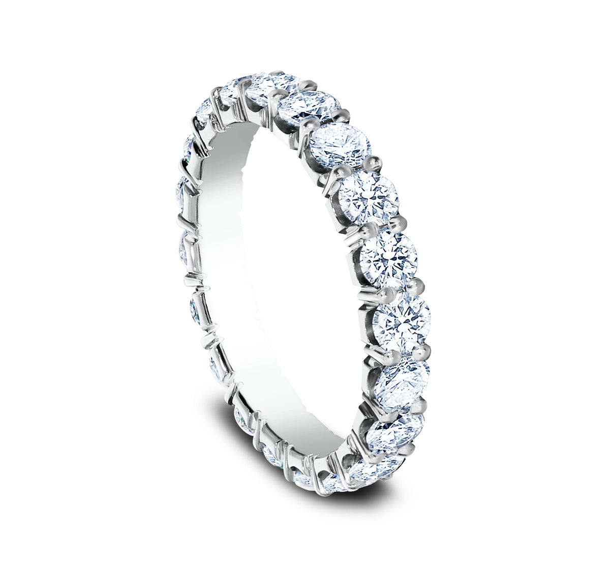 THE PEYTON 3mm 14K White Benchmark men's wedding band
