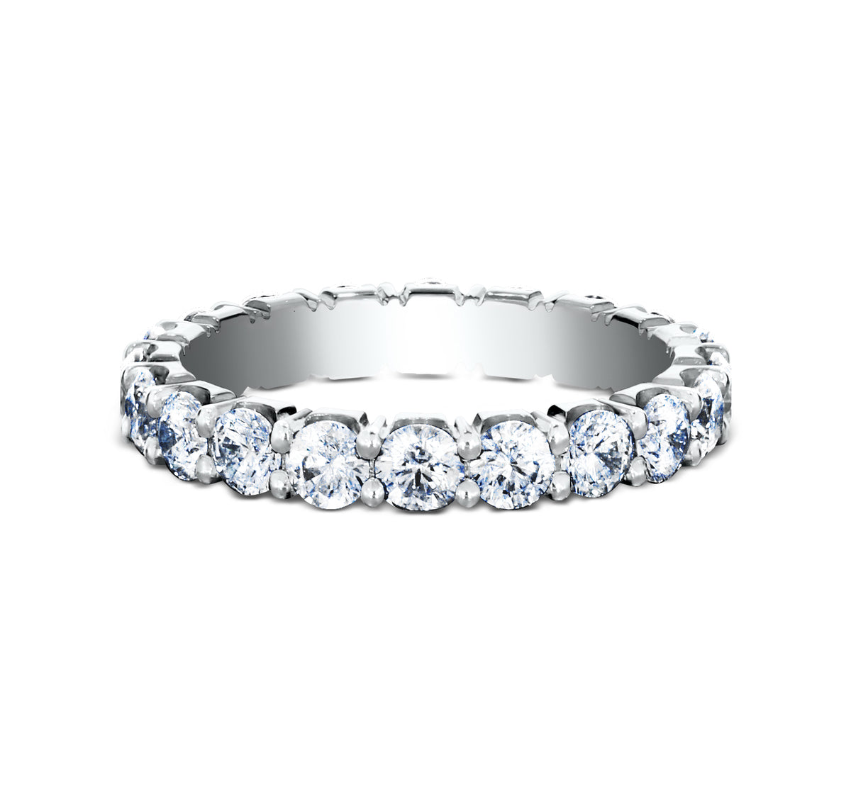THE PEYTON 3mm 14K White Benchmark men's wedding band