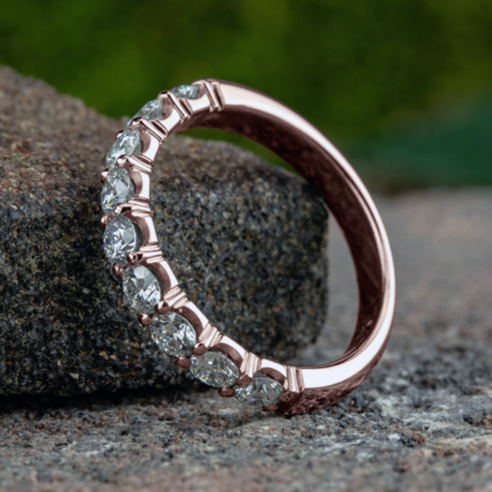 THE EVE 3mm 14K Rose Benchmark men's wedding band