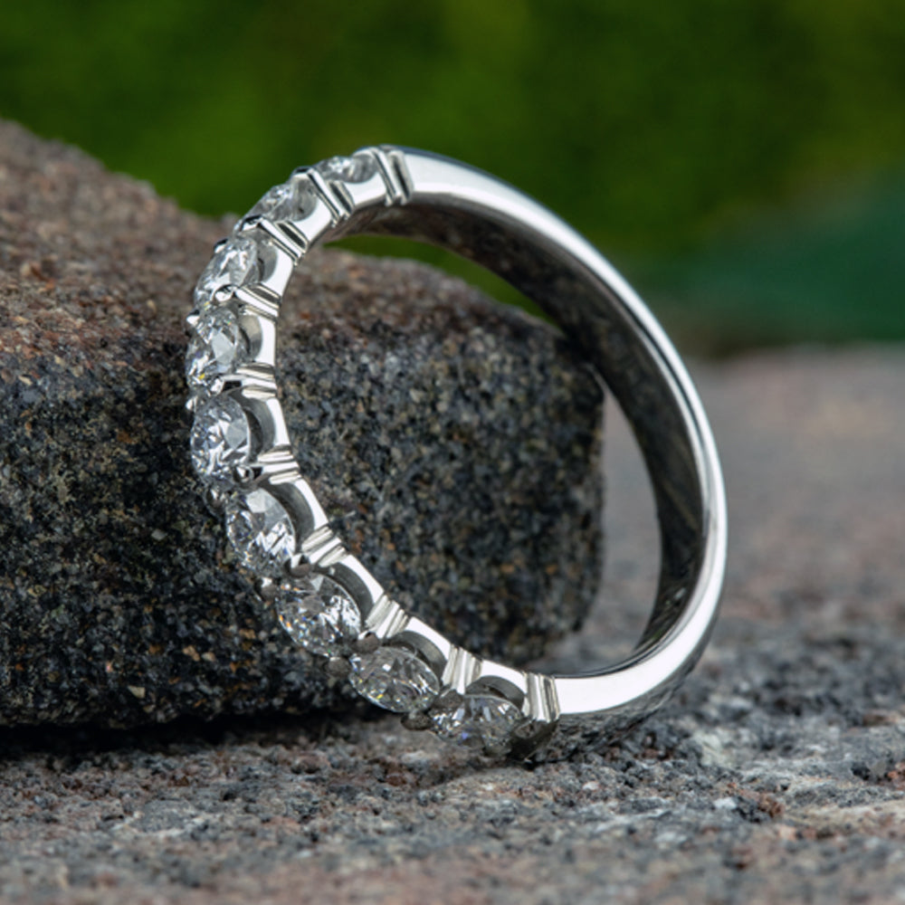 THE EVE 3mm 14K White Benchmark men's wedding band