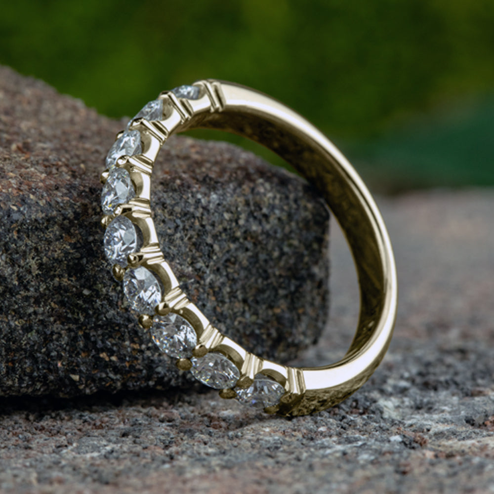 THE EVE 3mm 14K Yellow Benchmark men's wedding band