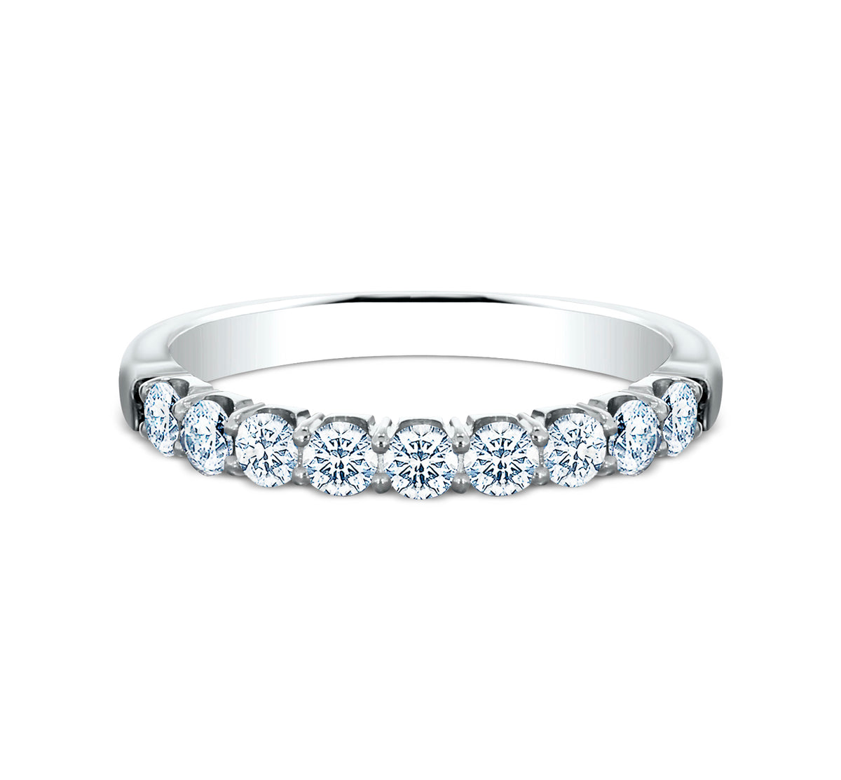 THE PARIS 3mm 14K White Benchmark men's wedding band