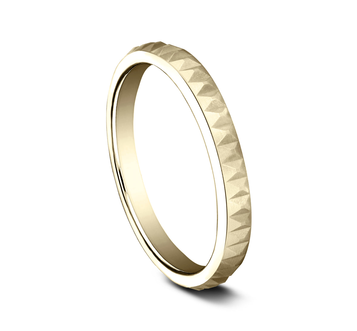 THE PERFORMER 2mm 14K Yellow Benchmark men's wedding band