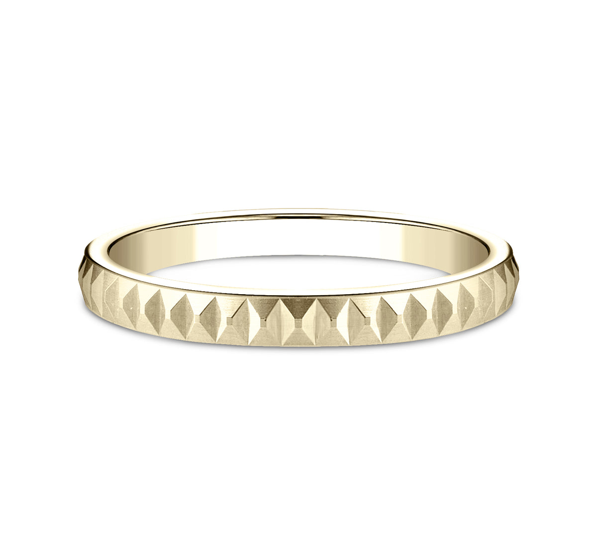 THE PERFORMER 2mm 14K Yellow Benchmark men's wedding band