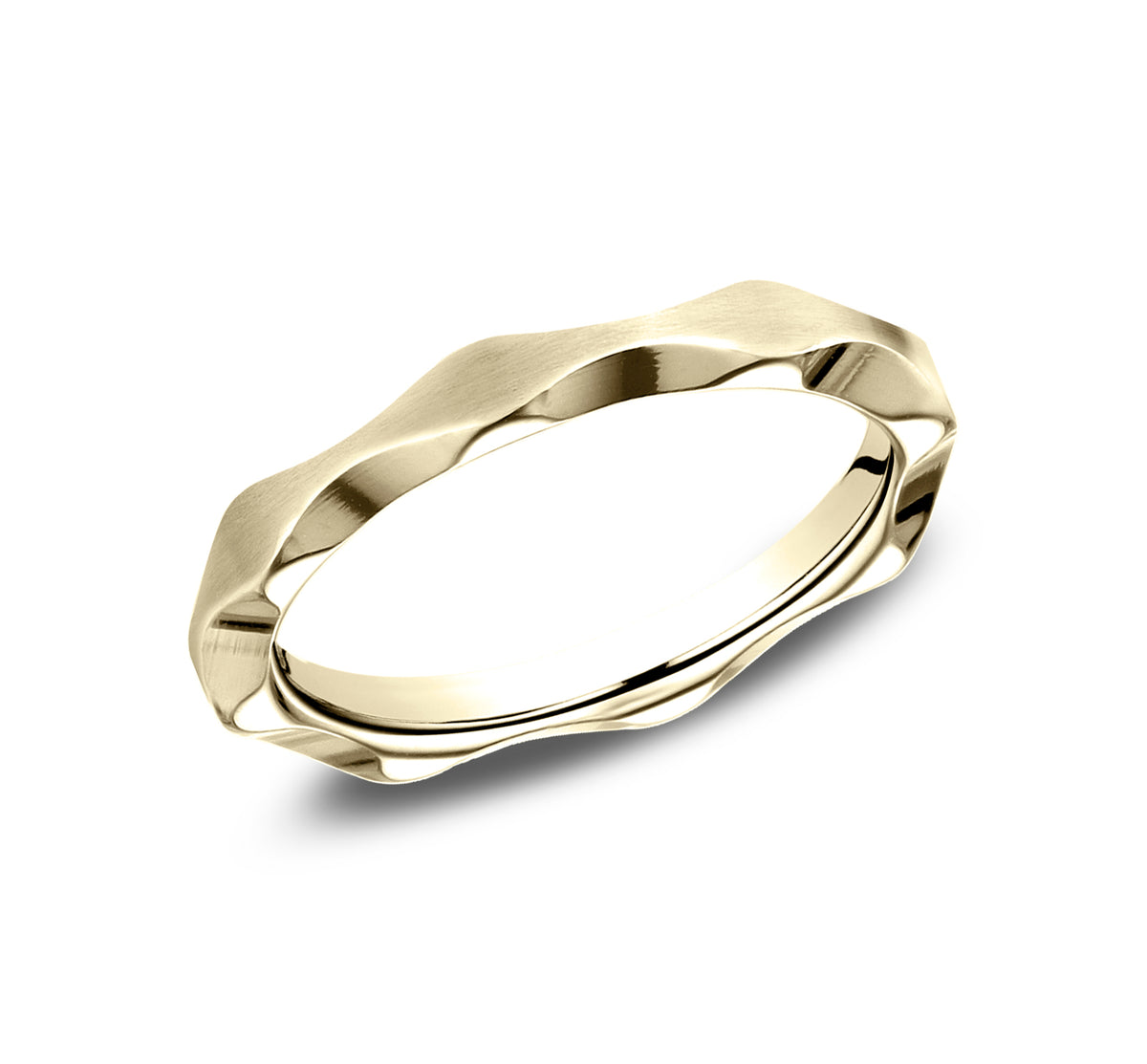 THE STAR 2.5mm 14K Yellow Benchmark men's wedding band