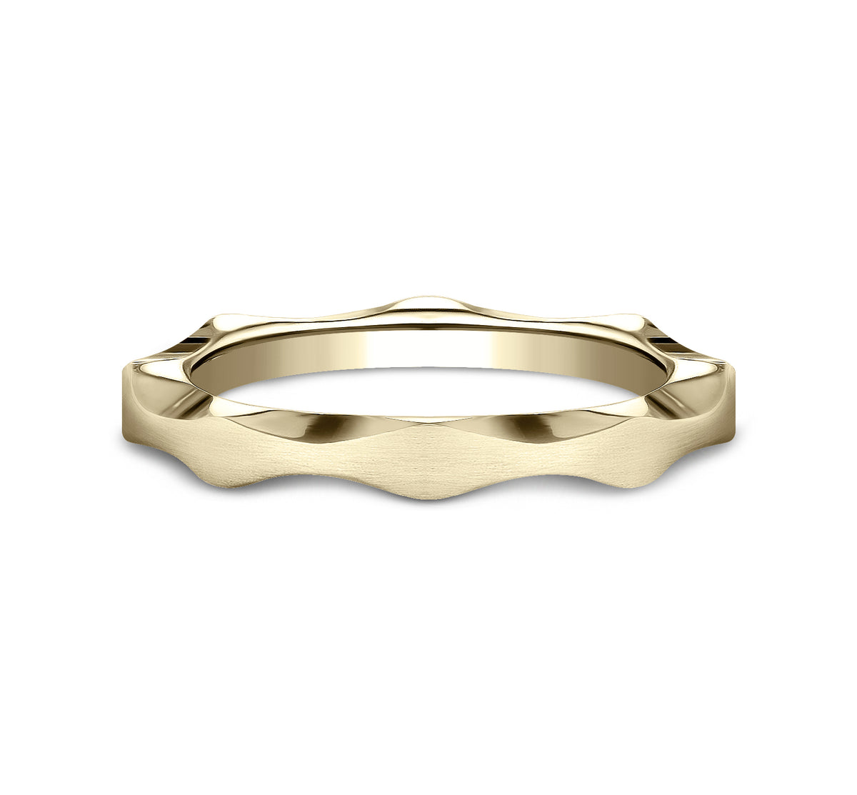 THE STAR 2.5mm 14K Yellow Benchmark men's wedding band