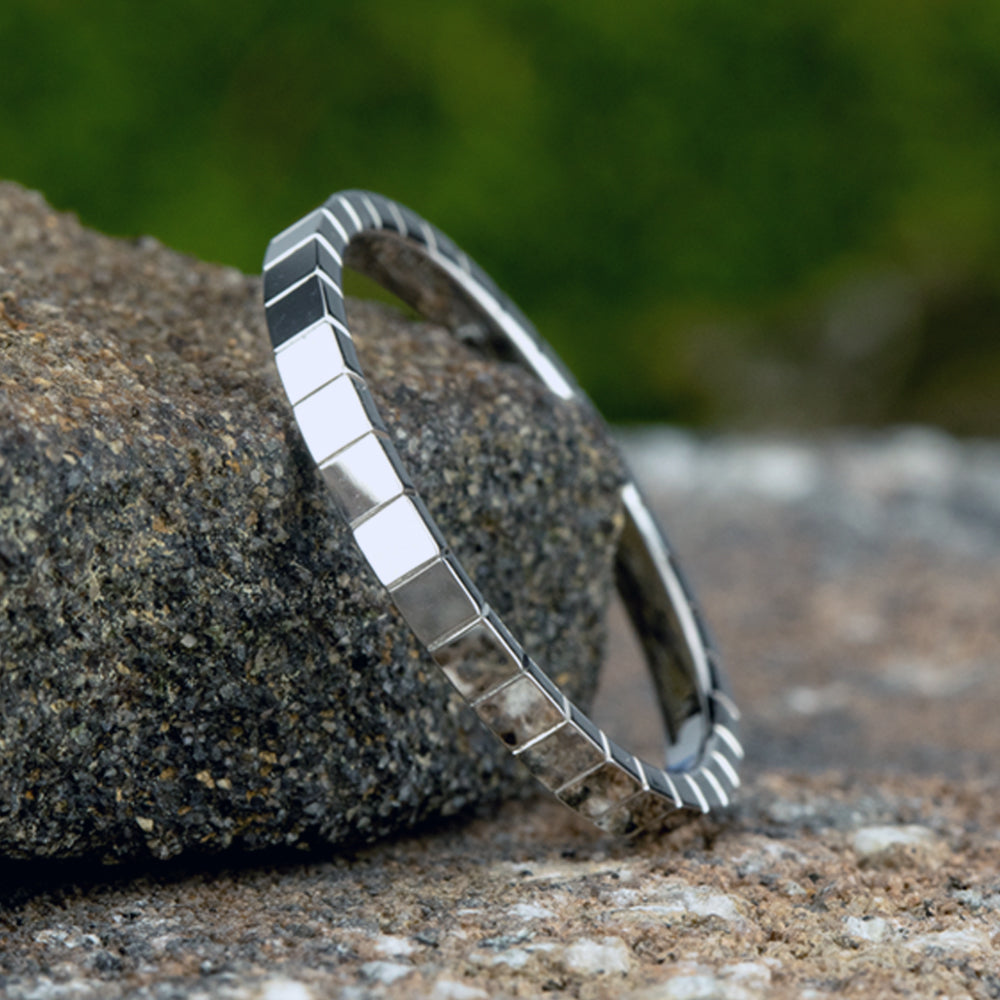 THE CREATOR 2mm 14K White Benchmark men's wedding band