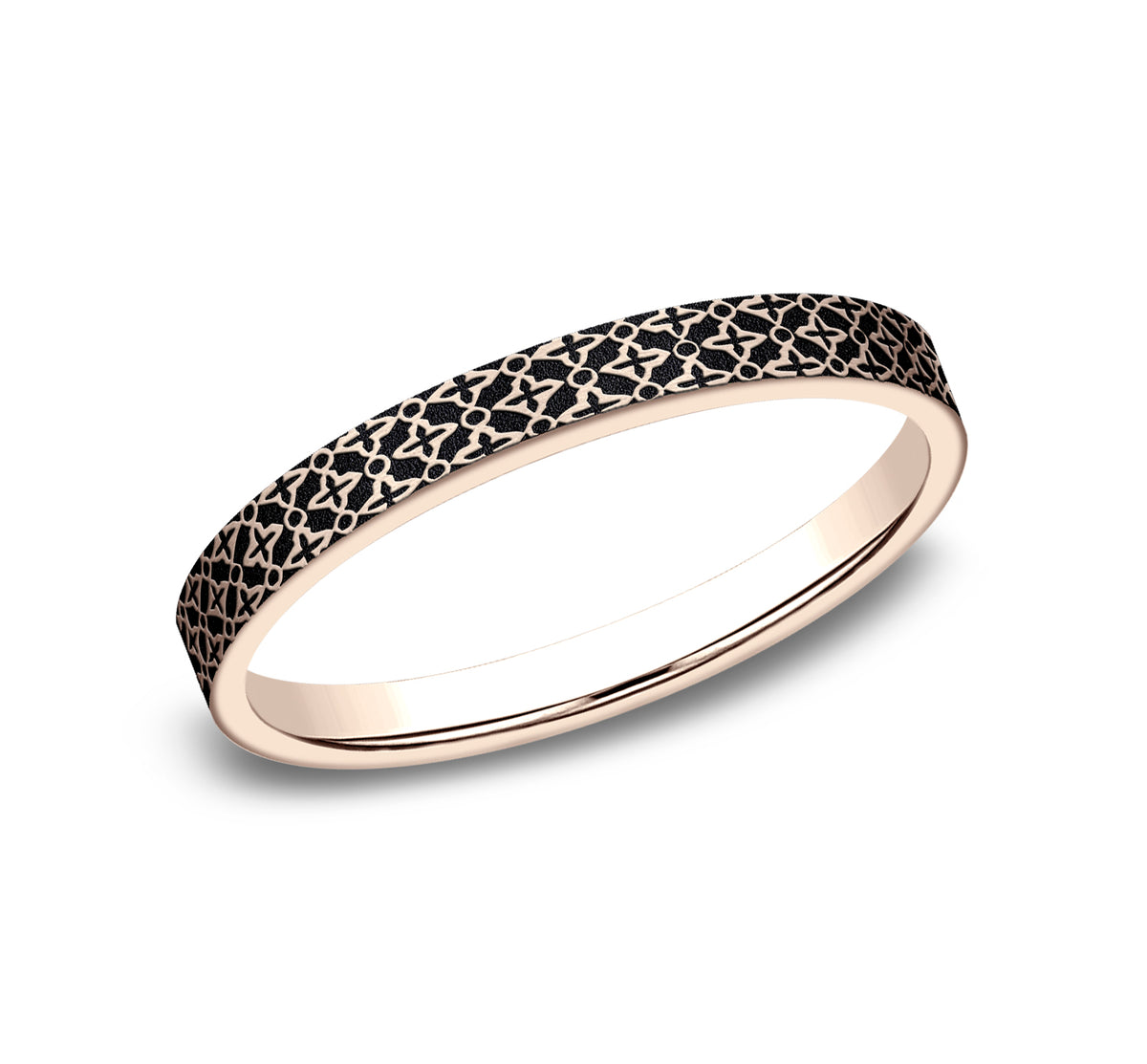 THE DAHLIA 2.5mm 14K Rose Benchmark men's wedding band