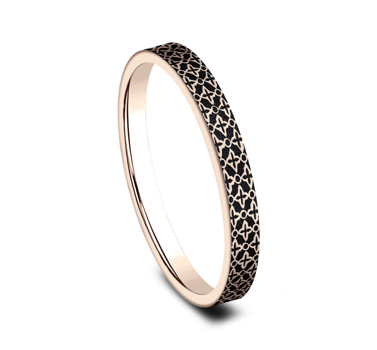 THE DAHLIA 2.5mm 14K Rose Benchmark men's wedding band