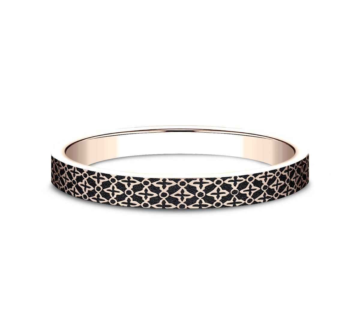 THE DAHLIA 2.5mm 14K Rose Benchmark men's wedding band