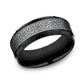 THE GALWAY 8mm Tantalum Grey/Black Titanium Benchmark men's wedding band