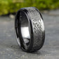 THE KATANA 8mm Black Titanium/Tantalum Grey Benchmark men's wedding band