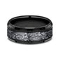 THE ROYAL 8mm Black Titanium/Tantalum Grey Benchmark men's wedding band
