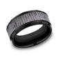 THE ALDER 9mm Black Titanium/Tantalum Grey Benchmark men's wedding band