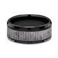 THE ALDER 9mm Black Titanium/Tantalum Grey Benchmark men's wedding band