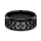 THE AVIATOR 9mm Black Titanium Benchmark men's wedding band