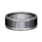 THE DUKE 8mm Tantalum Grey/Black Titanium Benchmark men's wedding band