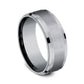 THE DUKE 8mm Tantalum Grey Benchmark men's wedding band