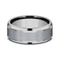THE DUKE 8mm Tantalum Grey Benchmark men's wedding band