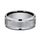 THE ADMIRAL 8mm Tantalum Grey Benchmark men's wedding band