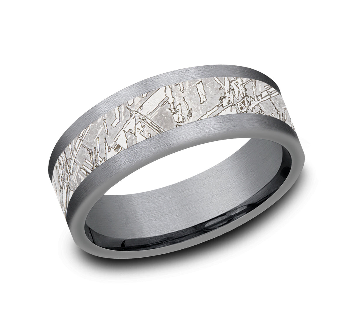 THE MATRIX 8mm Tantalum Grey Benchmark men's wedding band