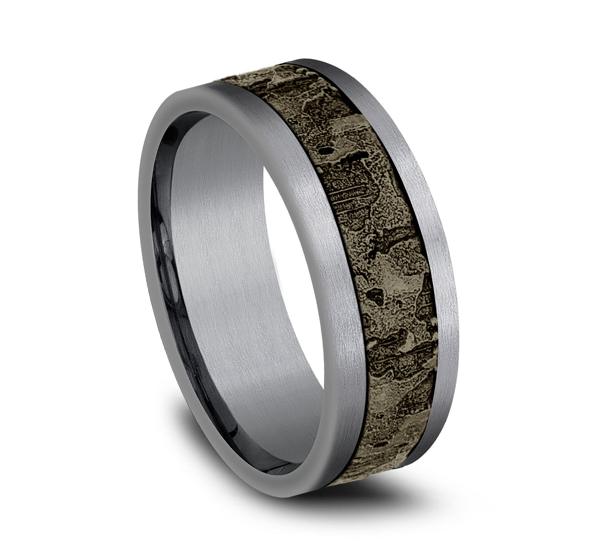 THE STUD 8mm Tantalum Grey/Bronze Benchmark men's wedding band
