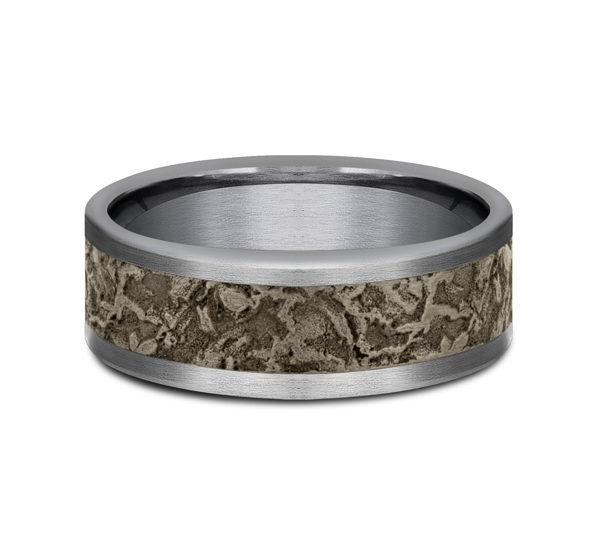 THE EASEL 8mm Tantalum Grey/Bronze Benchmark men's wedding band